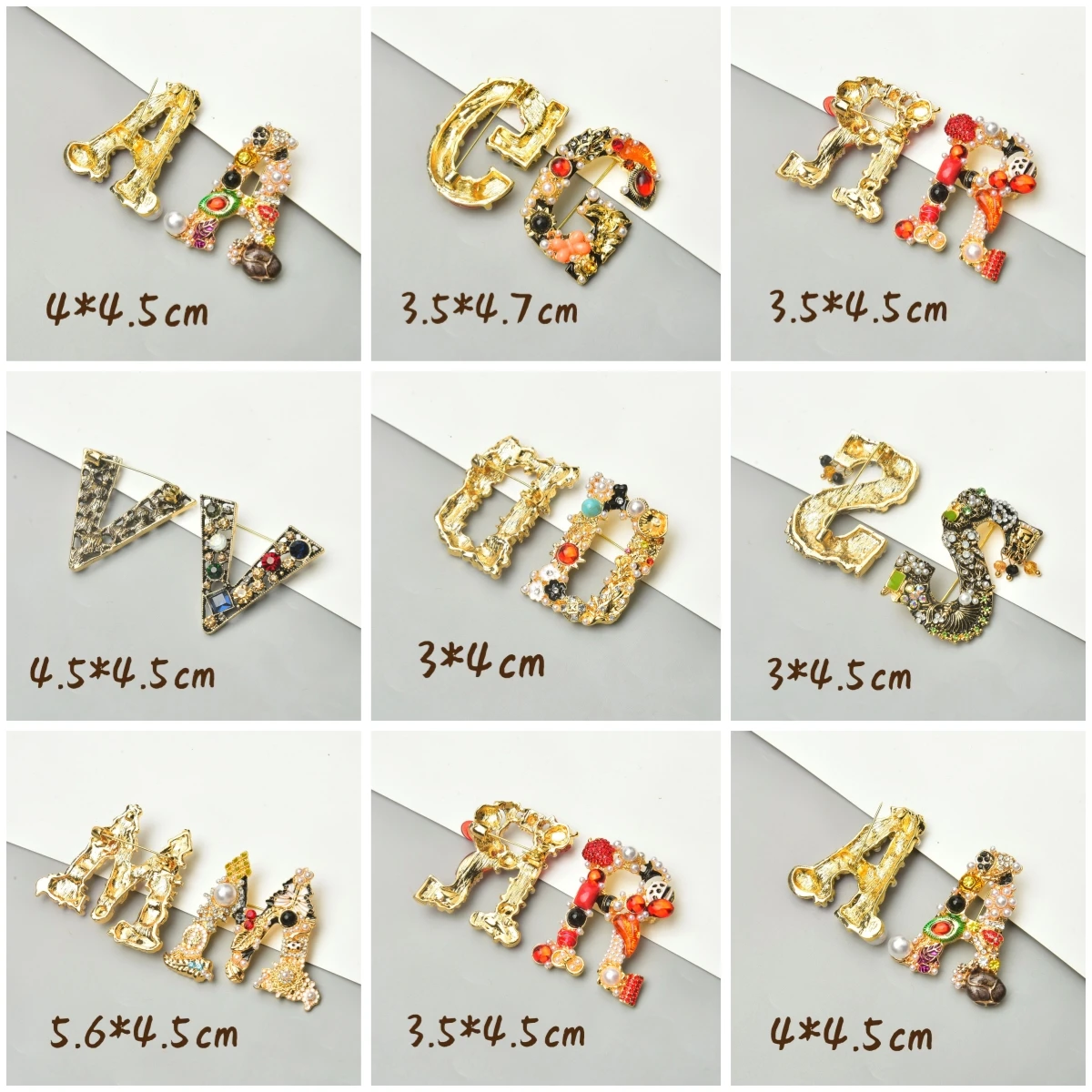 Women Accessories In English - Épingles à revers en cristal strass