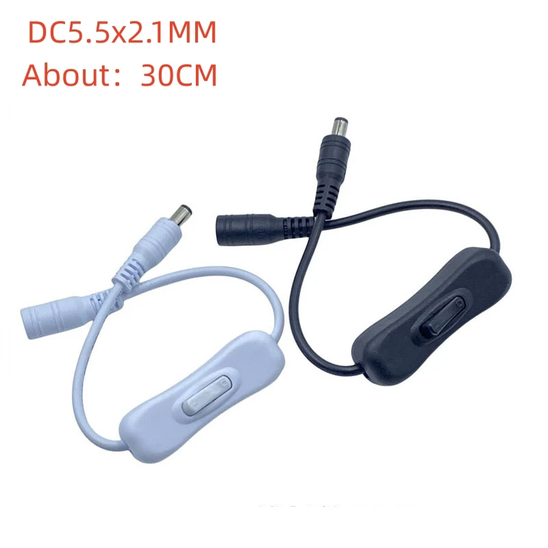 

1PCS DC5.5 * 2.1 solder-free 304 switching power cord led light strip light cat router 12v power adapter
