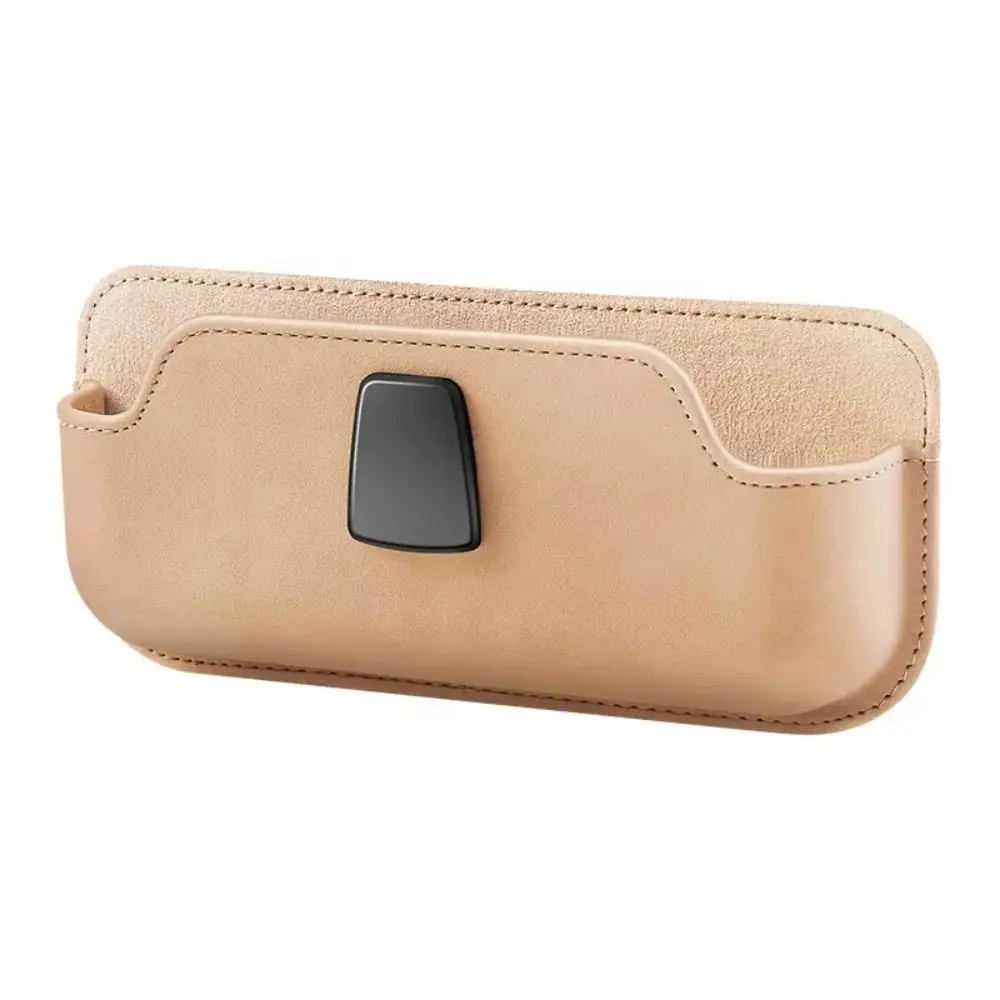 

Large Capacity Car Sunshade Glasses Frame Adhesive Type Stable Sun Visor Eyeglasses Holder Suede Auto Interior