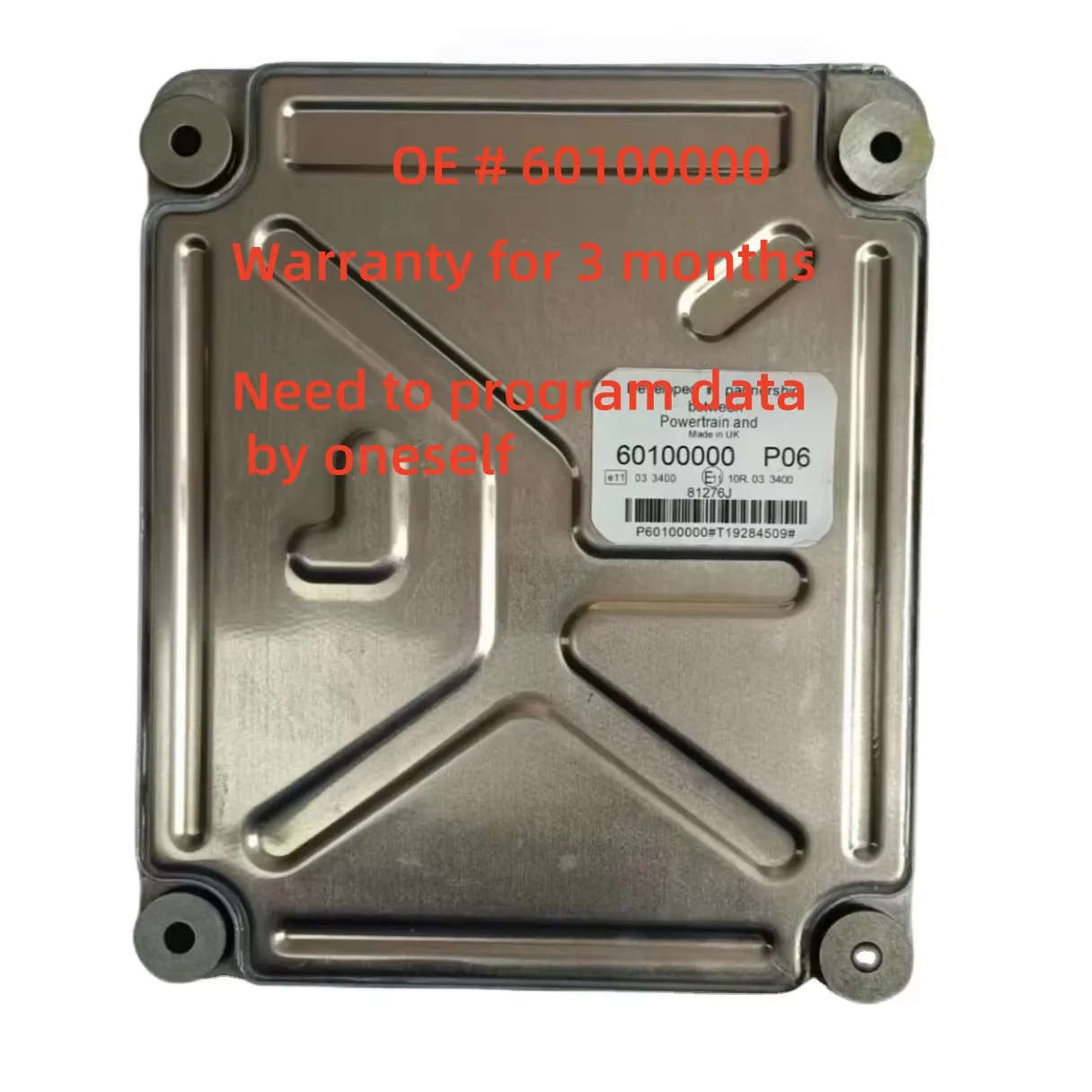 

High quality 60100000 ECM ECU engine control unit for Volvo Excavator