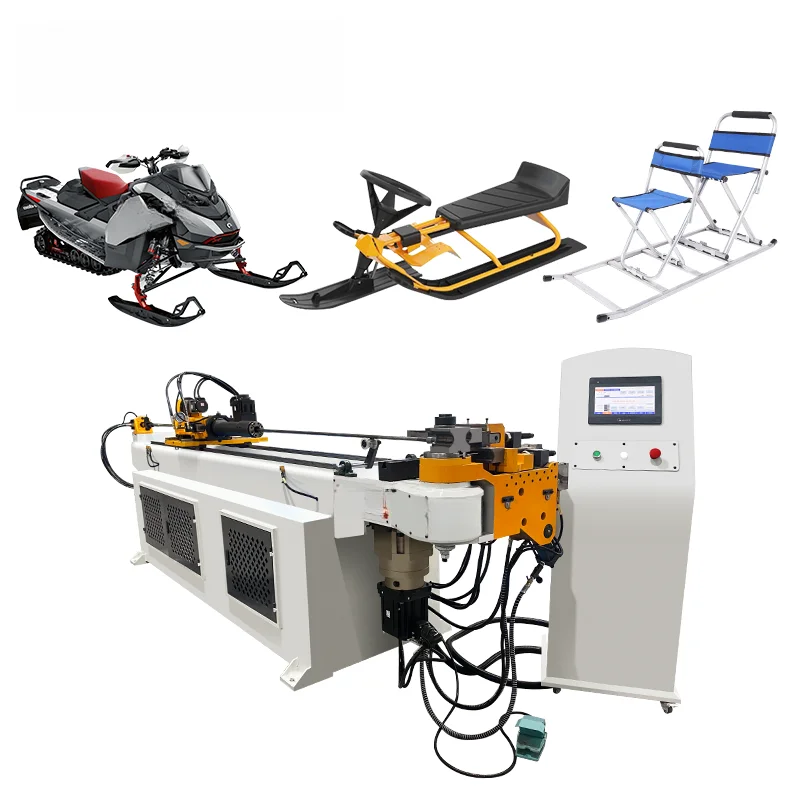 Factory Double Head Hollow Ss Hydraulic Cnc Tube And Bender Bending Pipe Machine 6 Axis Price