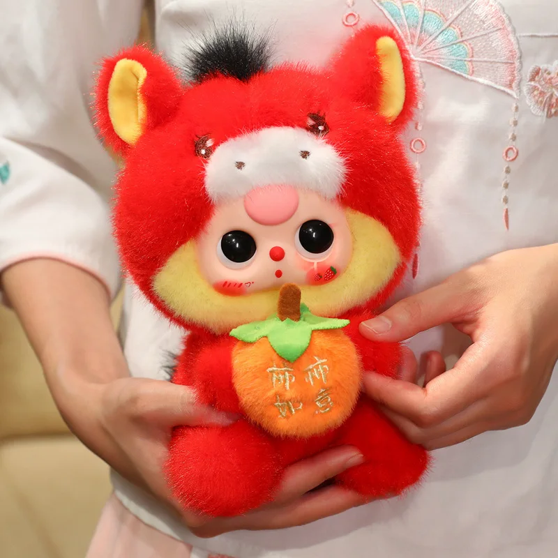 17/21 سنتيمتر Kawaii أفخم دمية بدوره لطيف الأحمر الحصان الطفل لينة محشوة الحيوانات الخيول فستان الدمى للأطفال الفتيات الهدايا التميمة ديكور #5