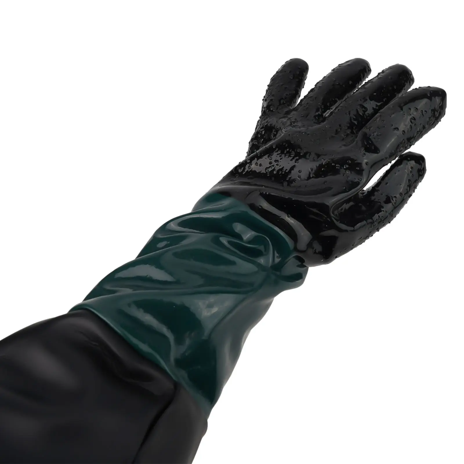 1pc Sand Blasting Gloves 23.6×11.8Inch Left /Right Hand Sandblasting Gloves Work Gloves For Sandblaster Sand Blast Cabinet Tool