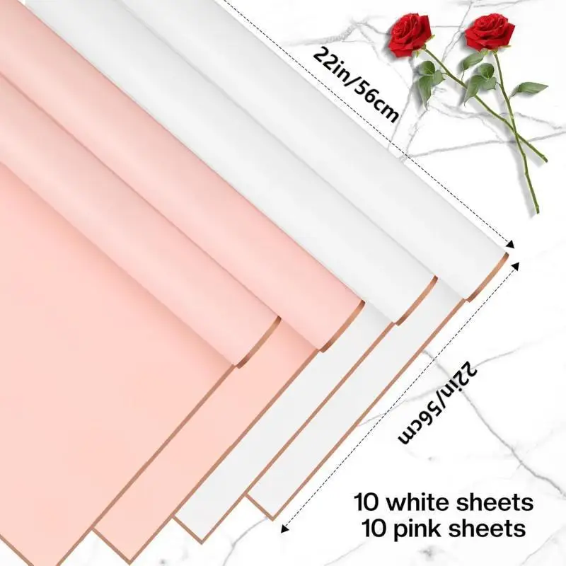 【20 Pcs Bouquet Wrapping Paper Set】Florist Tissue Paper for Flower Arrangements, Gift Wrapping, Craft Decor,Party Decor
