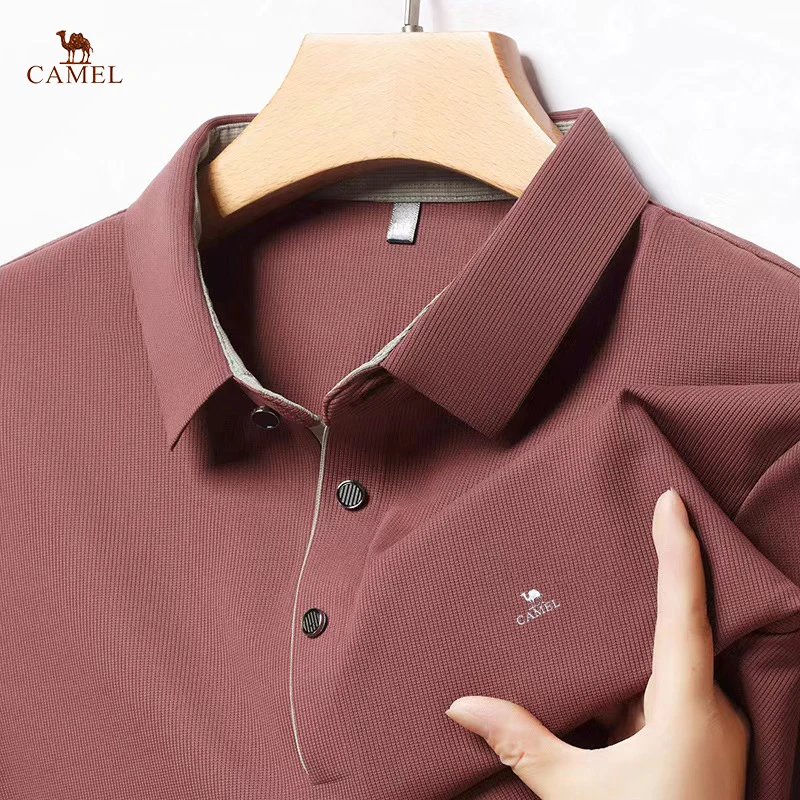 New Polo Shirt Men's Solid Color Casual Men's clothing T shirt  Polo Men's Short sleeved Polo Men's Casual Fashion Summer Top