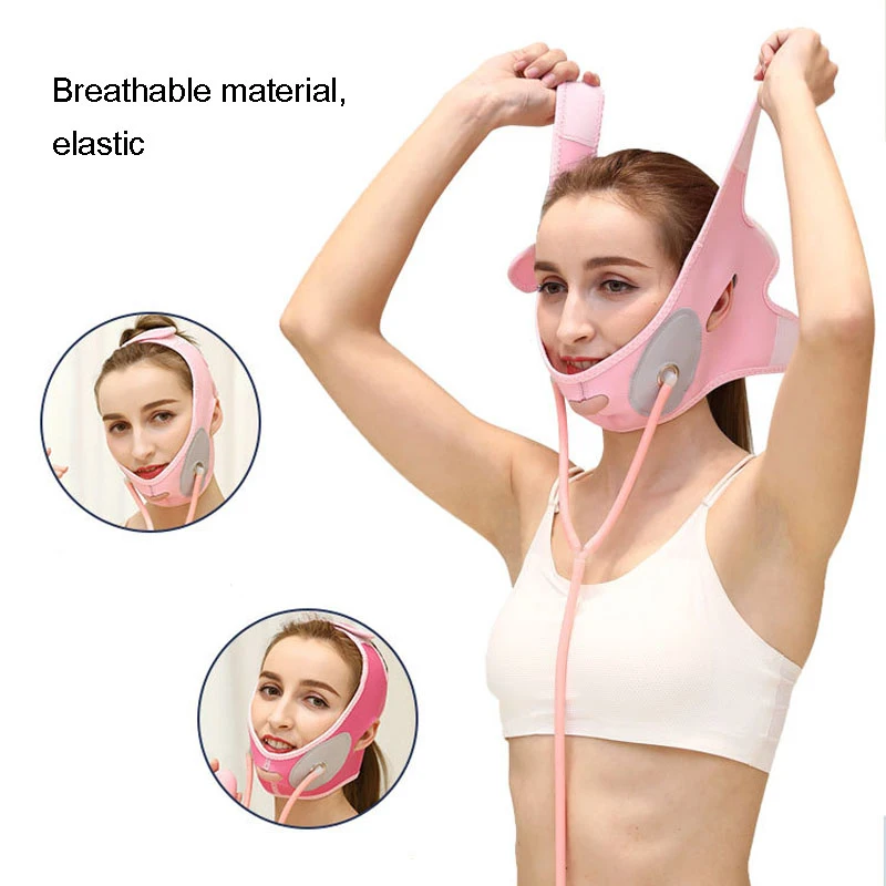 Face Sculpting High Elasticity Facial Slimming Strap Skin Care Inflatable Face-lift Belt Firming The Skin Fabric Soft