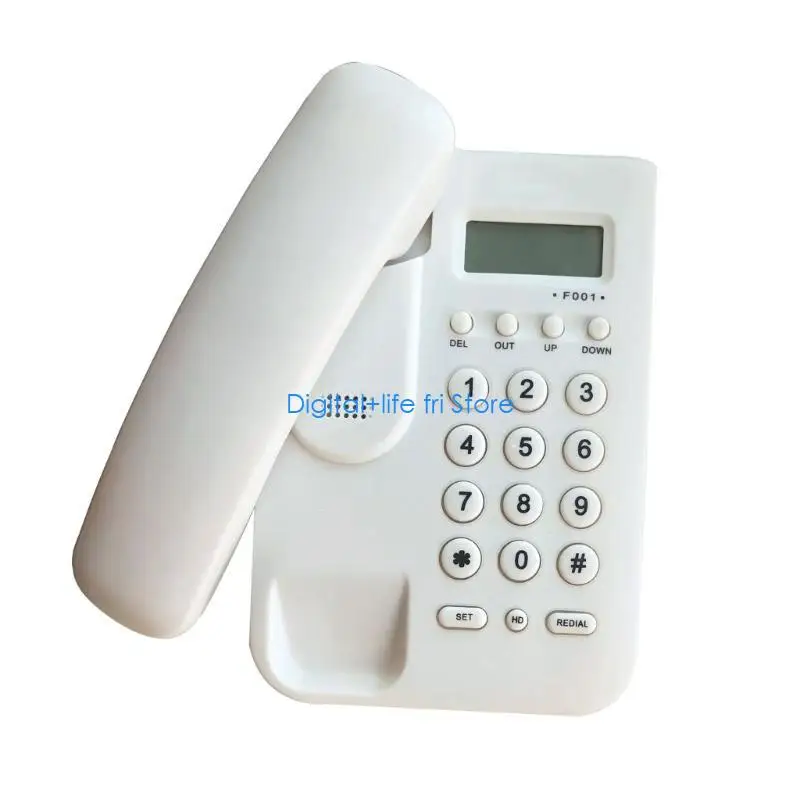 E06D Landline Phone, Clear Voice Quality, Practical Functions Corded Landline
