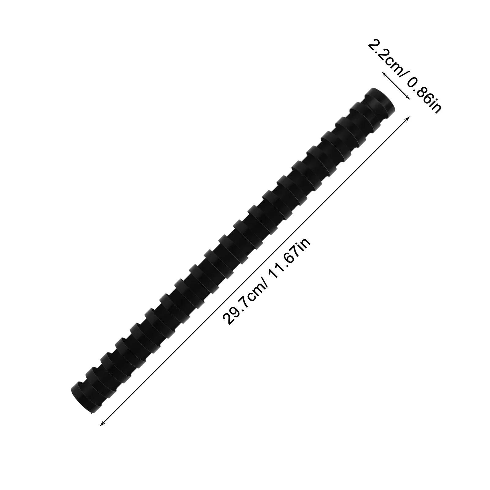 50 pz 21 anelli pettini di rilegatura in plastica nero 22mm professionale fogli sciolti libri anelli scrapbook foto clip raccoglitore di foglie