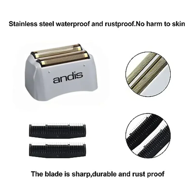 Andis Shaver Replacement Foil and Cutters For Profoil Lithium Plus 17200 17205 Barber Hair Electric Men Beard Razor