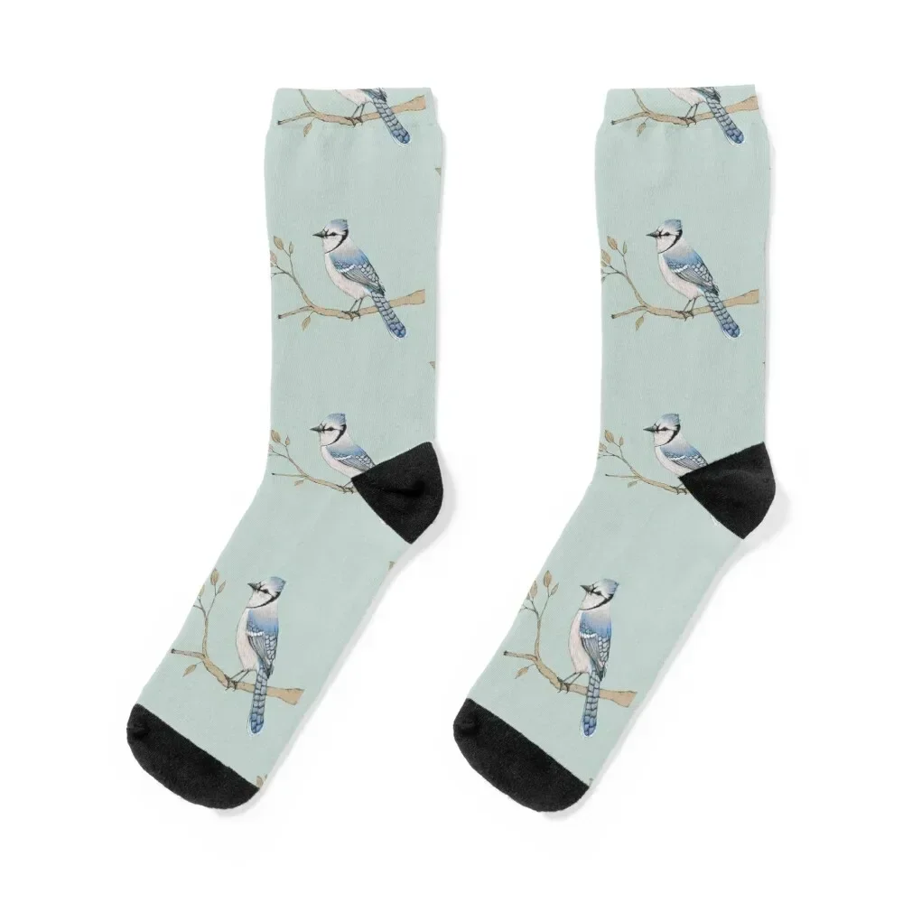 

Blue jay Socks snow sheer designer anti-slip Socks Male Women's