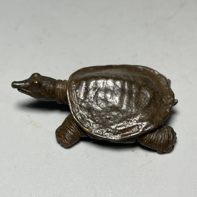 

Antique Solid Copper Turtle Longevity Turtle Decoration Tortoise Cute Copper Turtle Hand Pieces Small Copper Turtle Tea Ornament