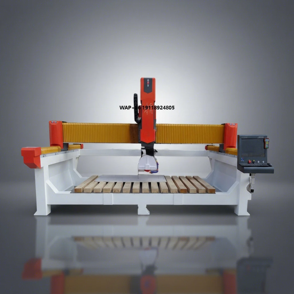 

Cnc 4 Axis Bridge Saw Stone Cutting Machine Cnc Router Machine Granite Cnc Machine for Marble Quartzite Kitchen Countertop Tile