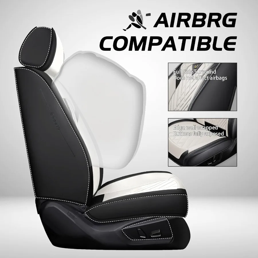 مجموعة كاملة غطاء مقعد السيارة ل شاحن دودج 20062023 قسط نابا الجلود غطاء مقعد رياضي مقاوم للماء سهلة التركيب الفاخرة 5 #4