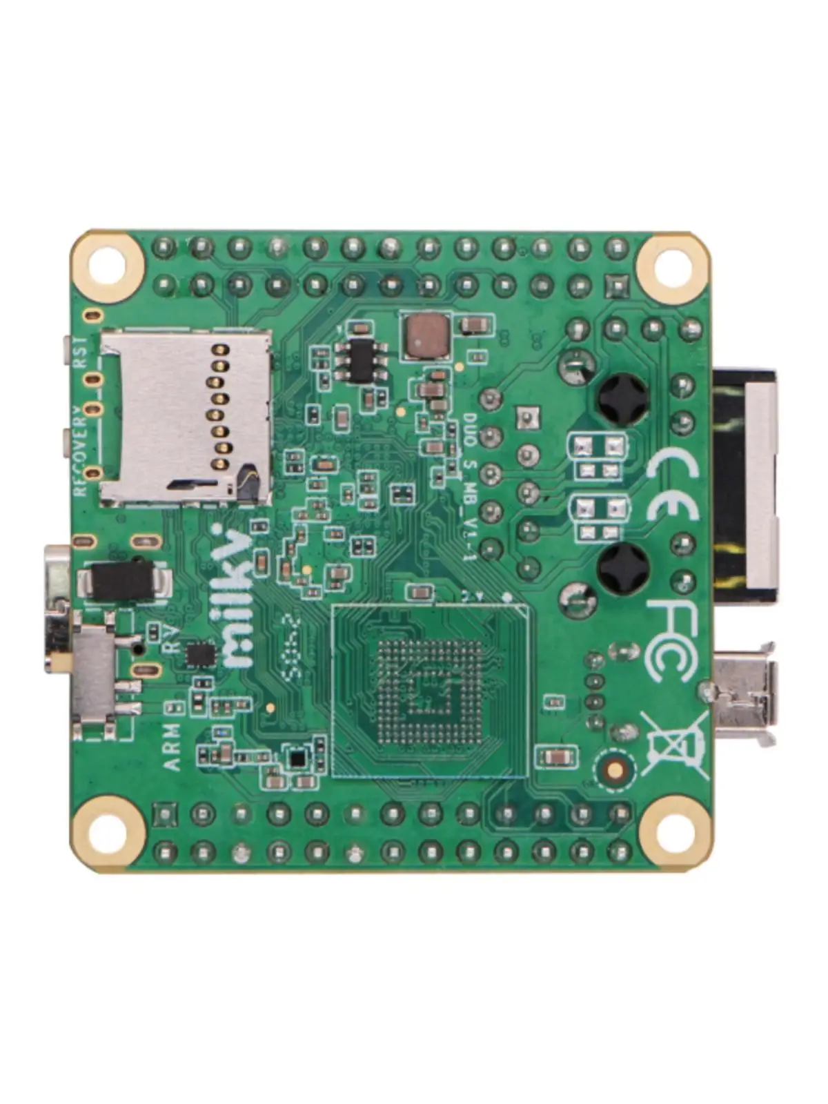 밀크 V 듀오 S 미니 RISC-V/ARM SBC, Sophgo SG2000, 512MB RAM, 8GB eMMC, 0.5T NPU, 와이파이 6 BT5, 듀얼 MIPI CSI, MIPI DSI 100M RJ45