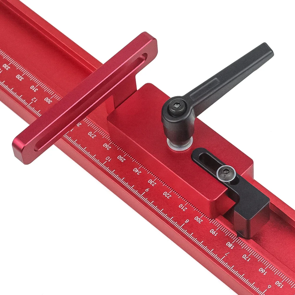 30 40 Type T-Track Sliding Chute Backer Miter Stop Hold Down Clamp Woodworking T Slot Stopper Gauge Fence Chute Limiter