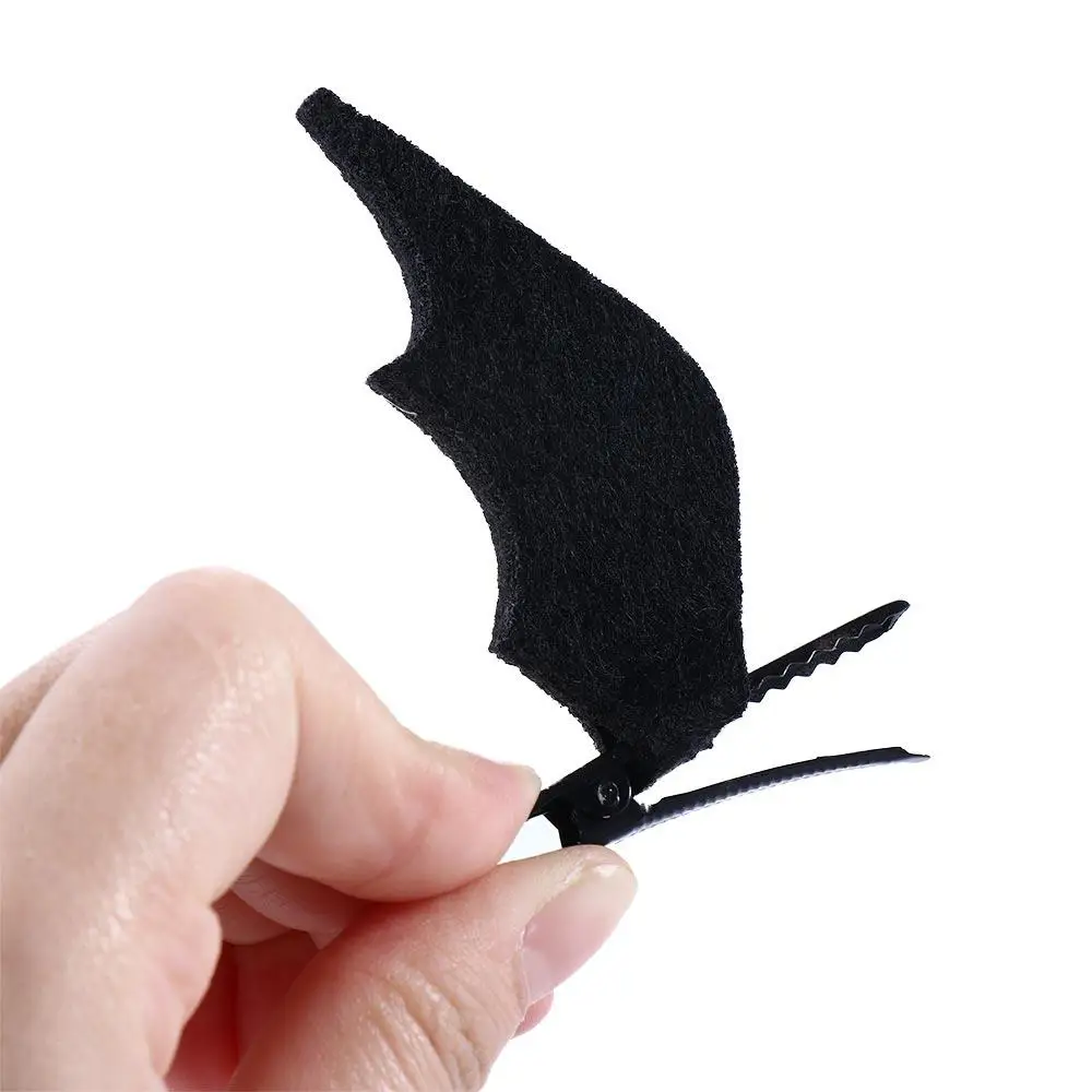 트렌디한 작은 패션 아기 할로윈 여성 축제 선물 소녀 헤어핀 헤어 액세서리 헤어 클립 박쥐 날개
