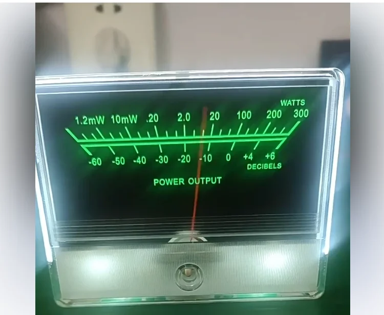 Stereo Level Meter, Driver Backlit VU Power Indicator with Pointer for Audio Amplifier