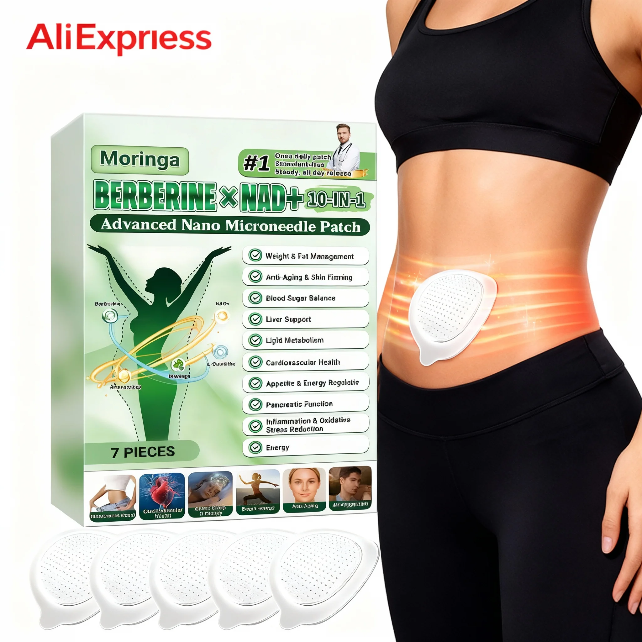 Advanced Nano Microneedle Patch For Body Skin Daily Use External Application Care Sticker Breathable Comfor Adhesion ≤0.3mm