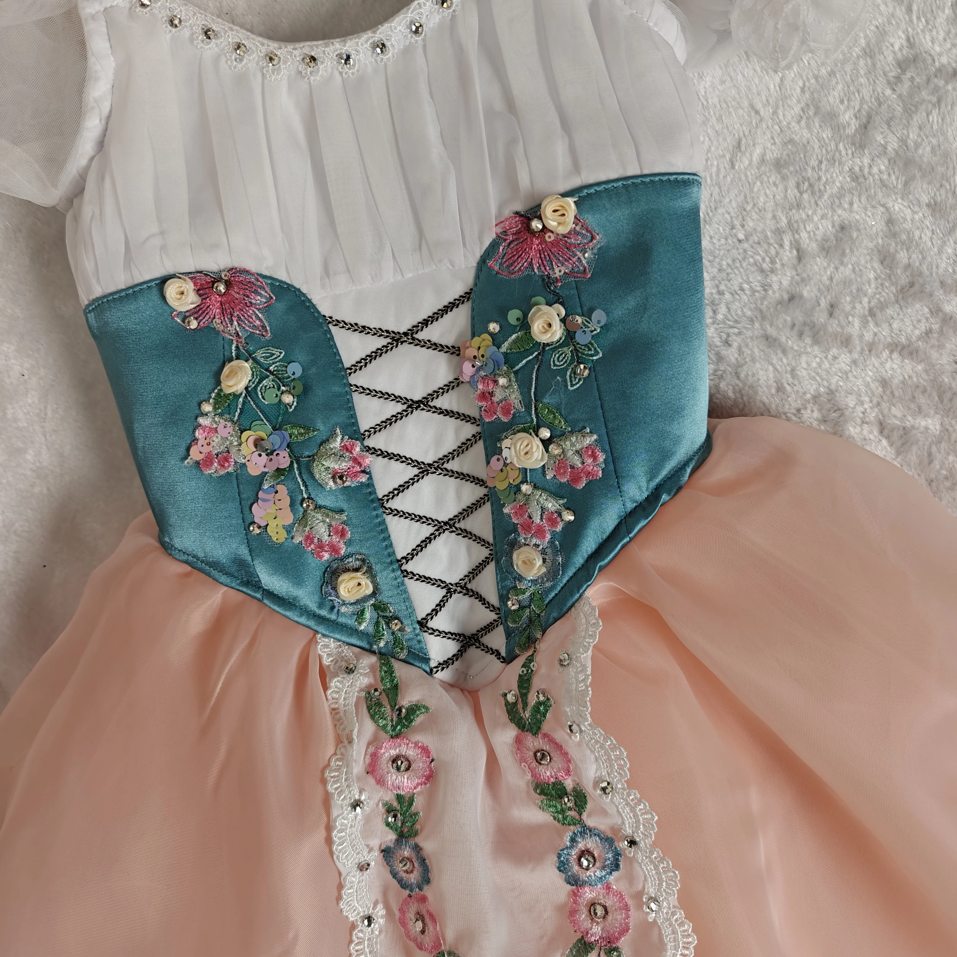 BT01560 Kids Girls Children Women Adult Performance Wear Pink cupid long shirt Ballet Tutu Costumes