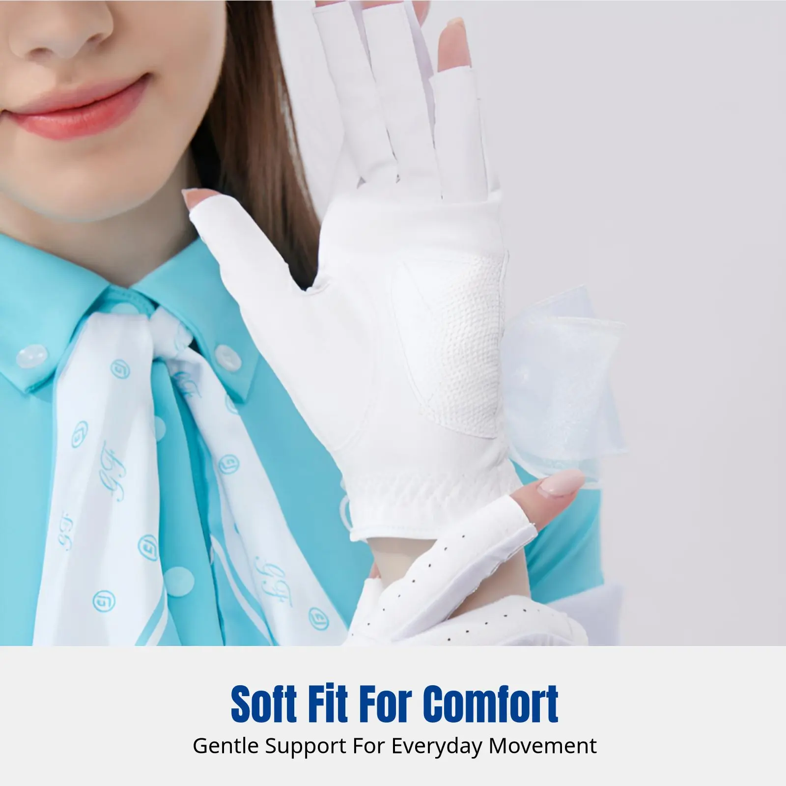 

Женские спортивные перчатки без пальцев, дышащие, нескользящие, прочные, с элегантным дизайном узлов