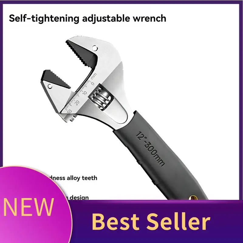 

ABHI-Ratchet Adjustable Wrench Self-Tightening Adjustable Wrench Multi-Function Large Opening Bathroom Wrench