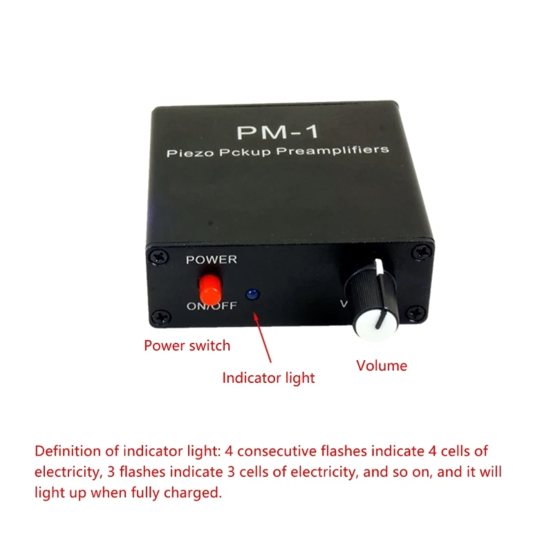 Preamplificatore pickup PM-1 Piezo per chitarra musicale Big Violin Piezo Pickup Amplificatore K1KF