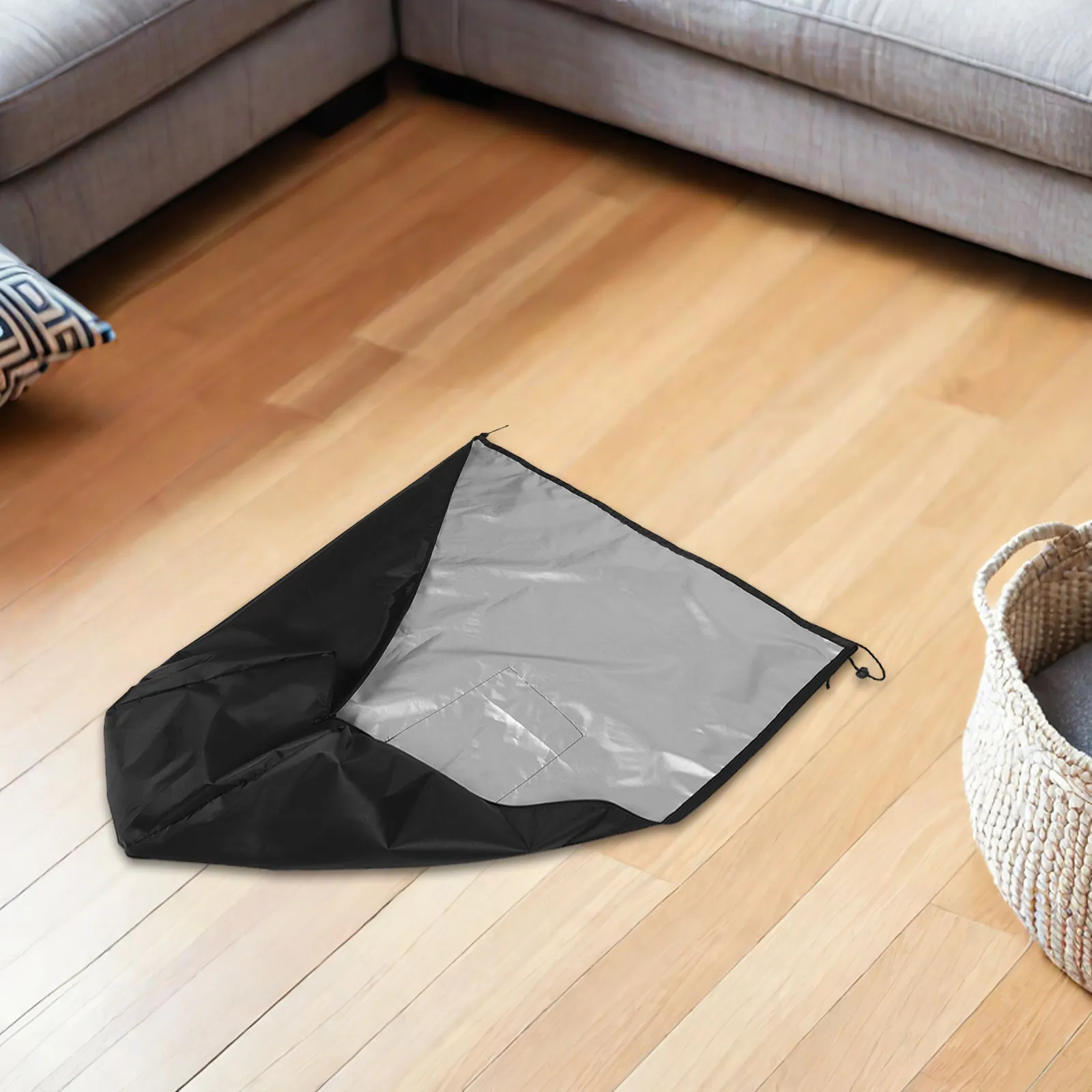 

Patio Heater Cover 40.8 X 12.5 X 10 Waterproof Oxford Cloth Dustproof Zippered Outdoor Indoor Space Heater Protector with