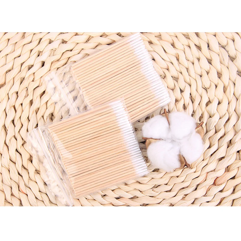 1000 قطعة مسحات قطنية للمكياج Cuspidal عصا خشبية وشم رمش تنظيف أداة عصا مسحة للاستعمال مرة واحدة