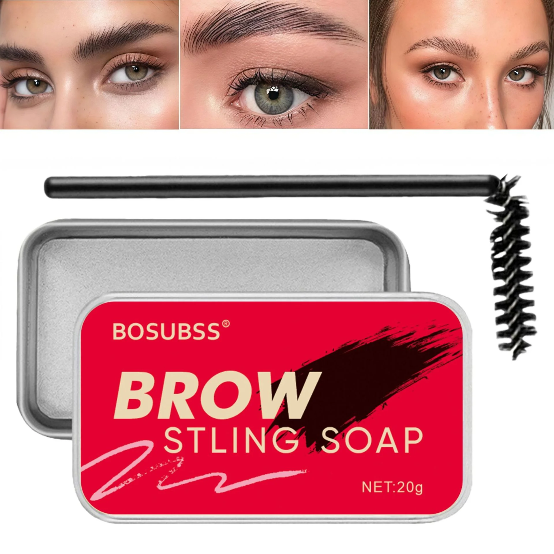 Gel para estilizar cejas, cera para moldear, resistente al agua, transparente, refrescante, duradero, natural, incoloro, regalos