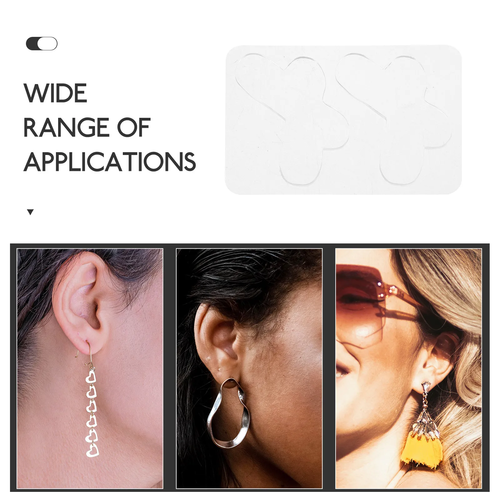 24Pcs Transparent Ear Tape Slimming Waterproof Ear Reshaping Tape Invisible Design Earlobe Patches Earring Lifters - view 4