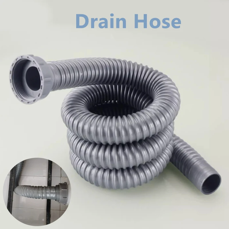 Thread Diameter 45mm And 58mm to 40~200cm Dishwasher Drain Hose Extension Pipes Universal type Household Drainage Pipe Fittings