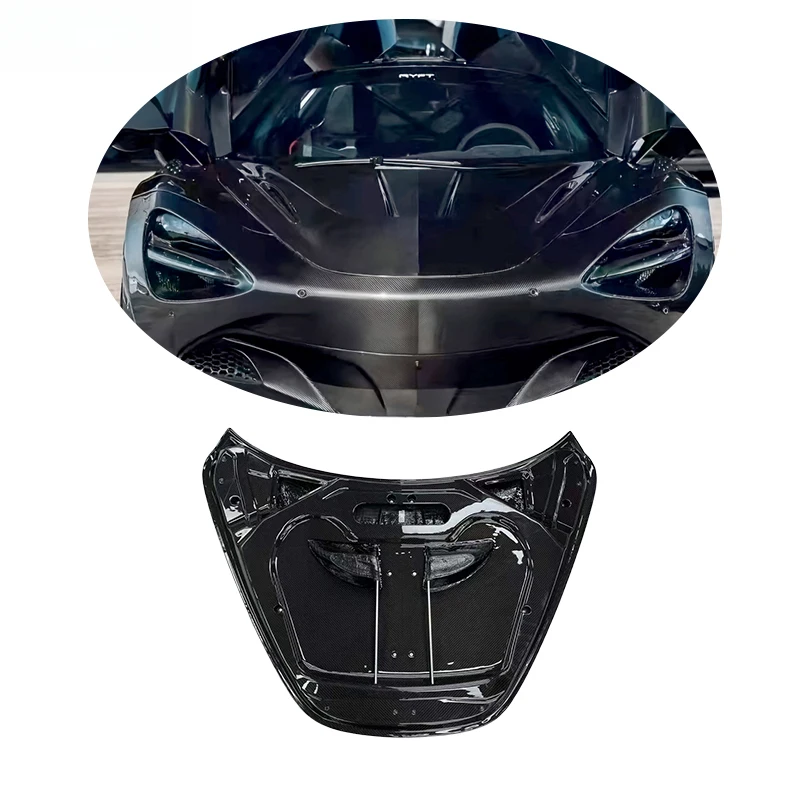 

Peect Fitment Dry Carbon Fiber Hood for 720S to RYFT Style Engine Bonnet Auto Parts