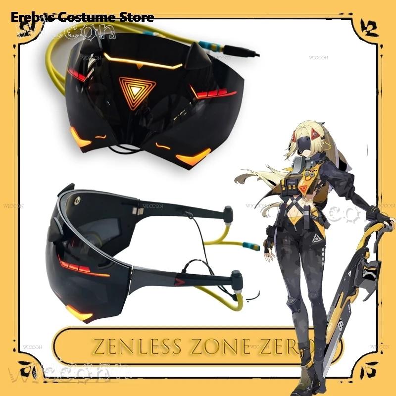 

Halloween Cosplay Zenless Zone Zero Trigger Cosplay Half Face Mask High Quality Anime Eye Patch Women Anime Clothing