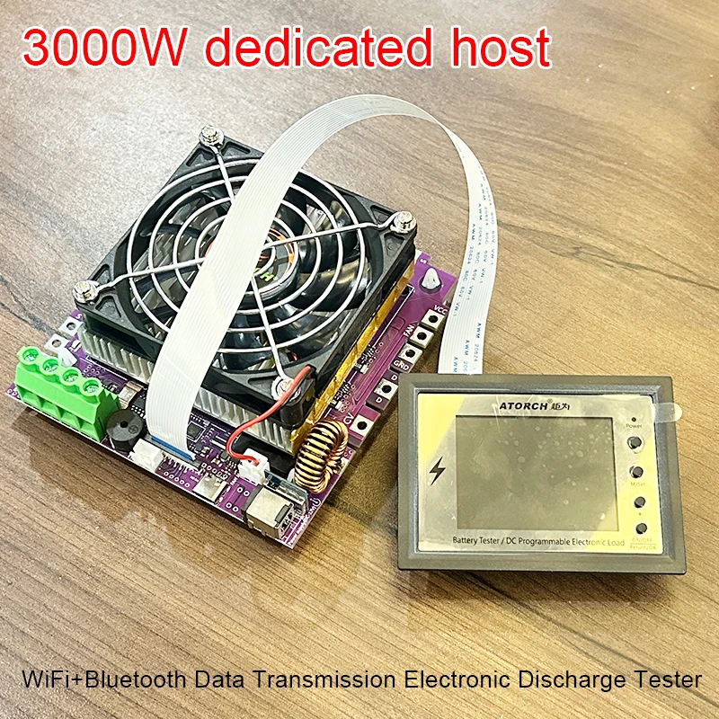 BW600 3000W Host DC1-200V WiFi Tuya Electronic Load Battery Tester 18650 Pack Capacity Monitor Checker USB Charging Tools 50A