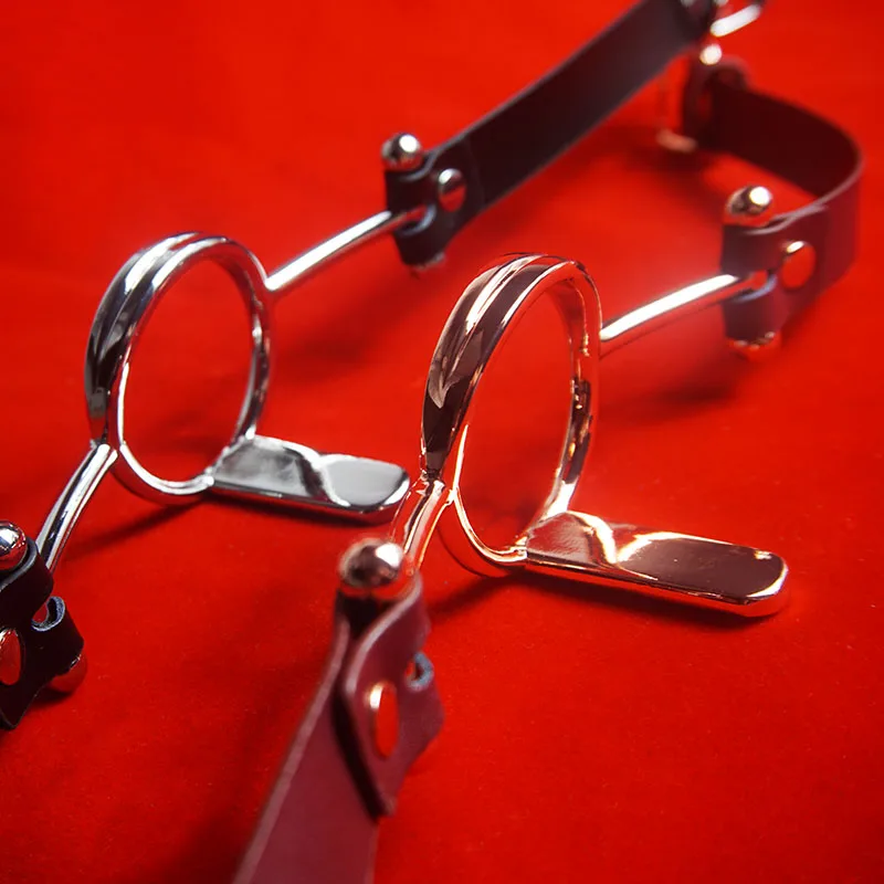 Metalowy pierścień BDSM z uwięzionym językiem, knebel do głębokiego gardła dla niewolników, uległe wiązania, zabawki erotyczne dla par, gry dla dorosłych_voghion.com