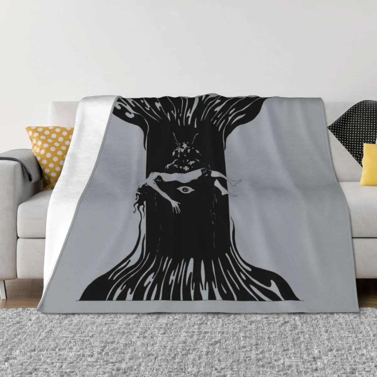 

Electric Wizard - Witchcult Today album (Version 3, original grey/gray) Throw Blanket manga Furry Retros Blankets