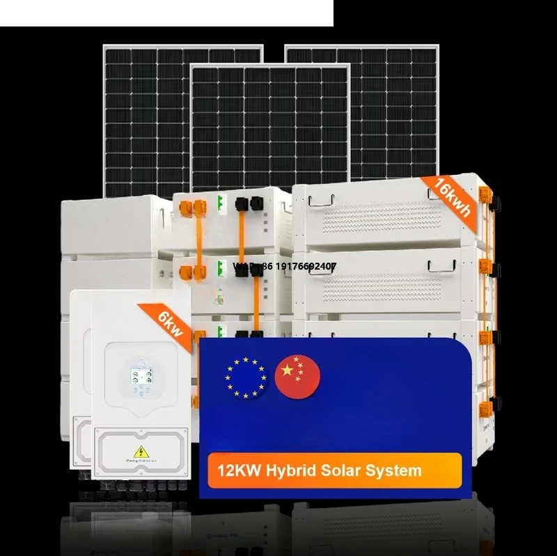 Deye LV Home Hybrid Solar Energy System 6KW Complete Package Lithium Battery  Controller Inverter Residential Power Backup