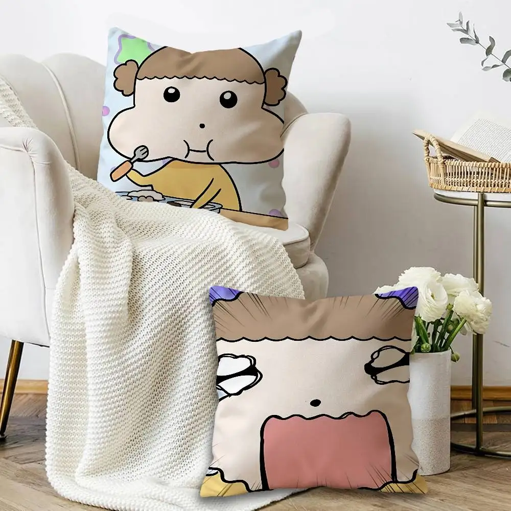 Cartoon Maru Is A Puppy Maple Design Cushion Cover Happy Autumn Harvest decor Holiday Decorati Pillow Cover
