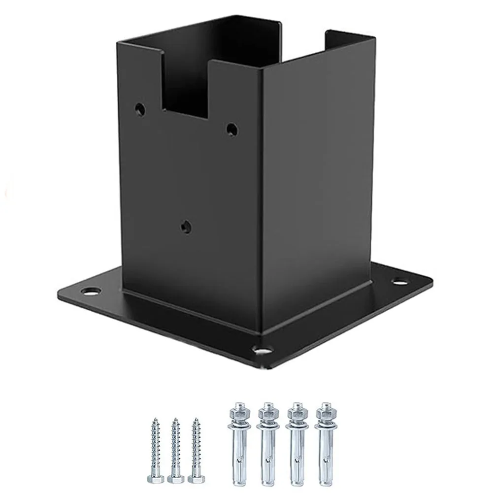 

1set Right Angle Corner Bracket With Pergola Post Base Kit For Wood Beams Elevated Stand Garden Power Tools Replacement Parts