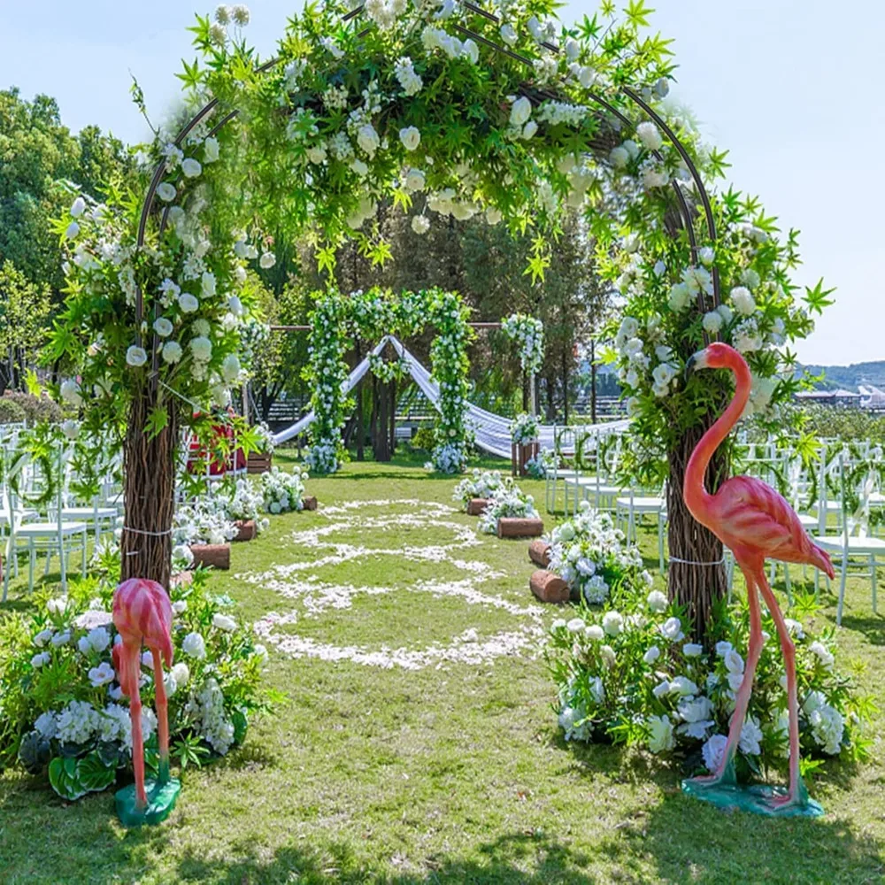 Garden Arbor, Wedding Arch Garden Trellis, Metal Garden Arch for Climbing Plants, for Wedding Bridal Party Lawn Decoration