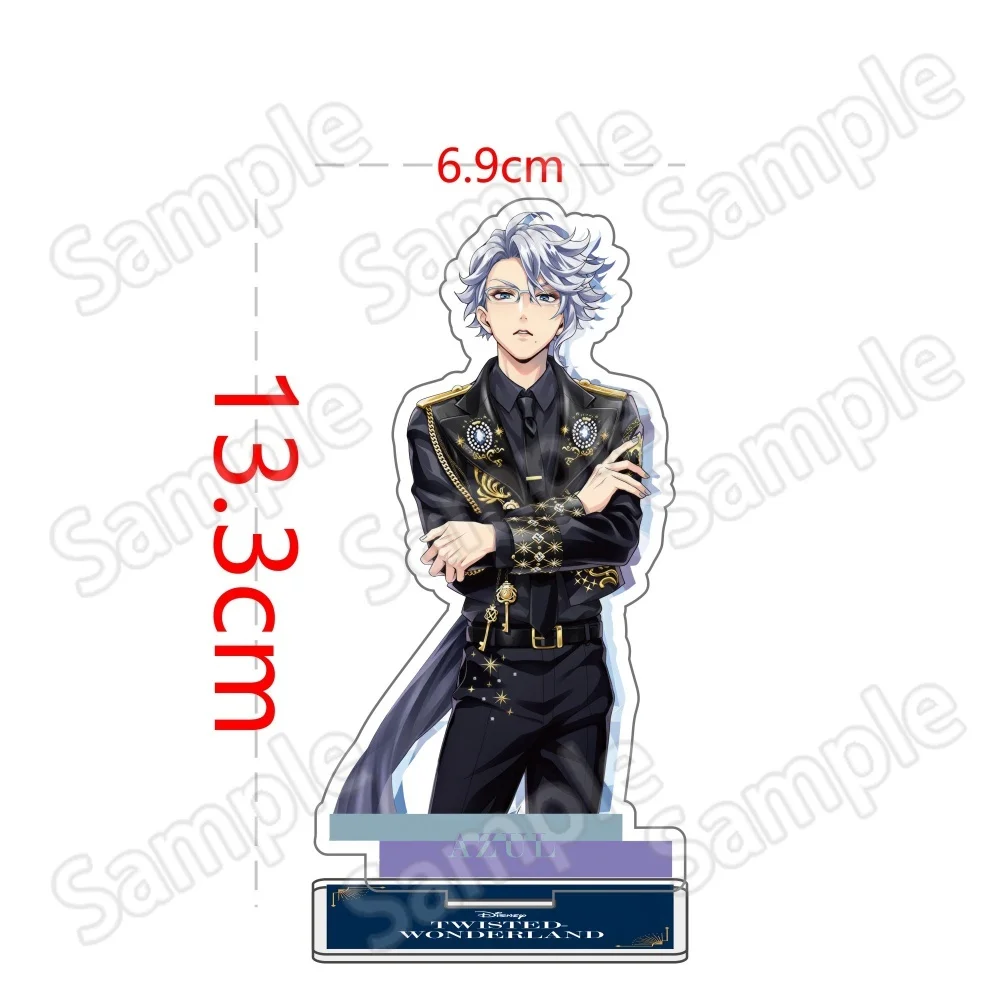 Anime Twisted Wonderland Acryl-Ständer Schlüsselanhänger 10-15cm Spiel Malleus Riddle Azul Idia Vil Leona Schreibtisch-Deko Sammlerstück Fan-Geschenk
