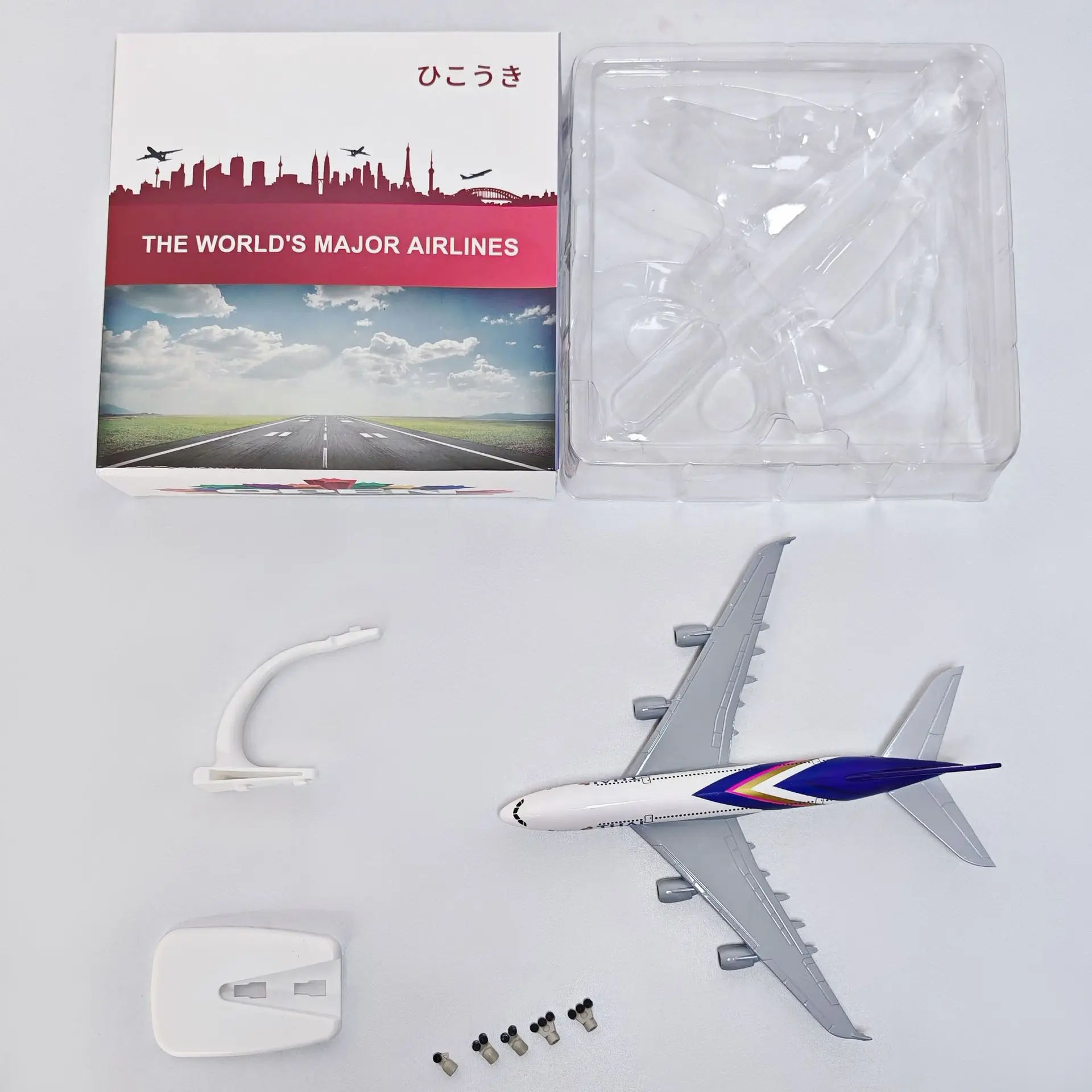 20 سنتيمتر طائرة نموذجية غرفة المعيشة الديكور تايلاند الهواء 380 ايرباص الخطوط الجوية A380 طائرة الخطوط الجوية لطائرة نموذجية مع عجلات