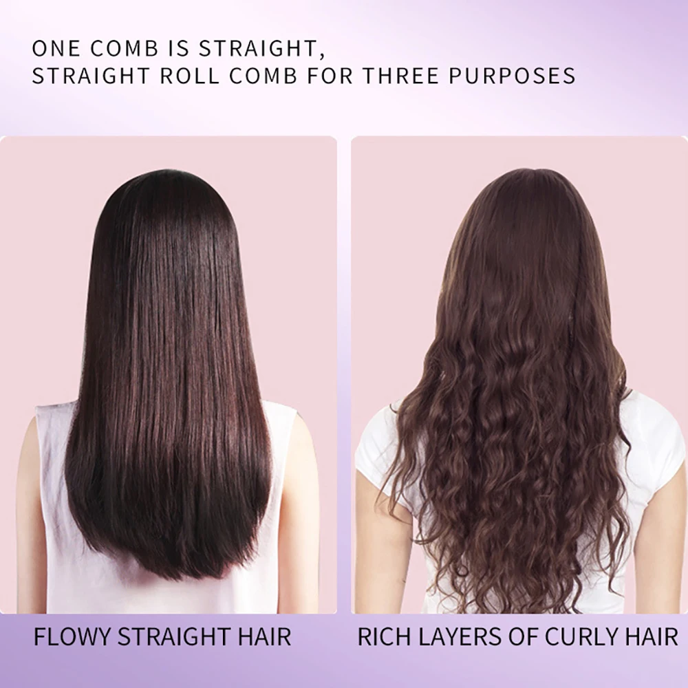 3 في 1 مكواة فرد الشعر للسفر المهنية كبيرة السيراميك PTC التدفئة حديد مسطح أربعة والعتاد تعديل درجة الحرارة الأيونية 60 واط