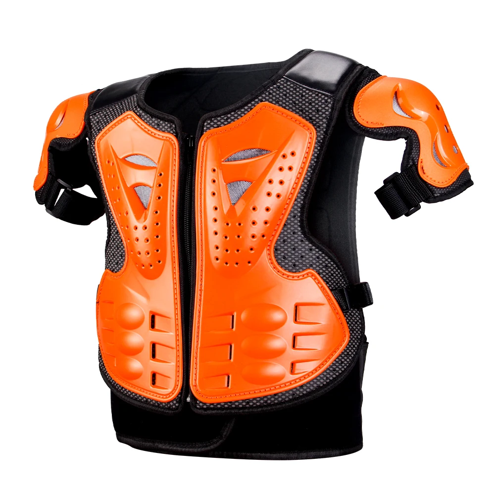 Child Kids Body Armor Protection Vest +Knee +Elow Protection Motocross Armor Vest Suit Skiing Skating Motorcycle Care Armor