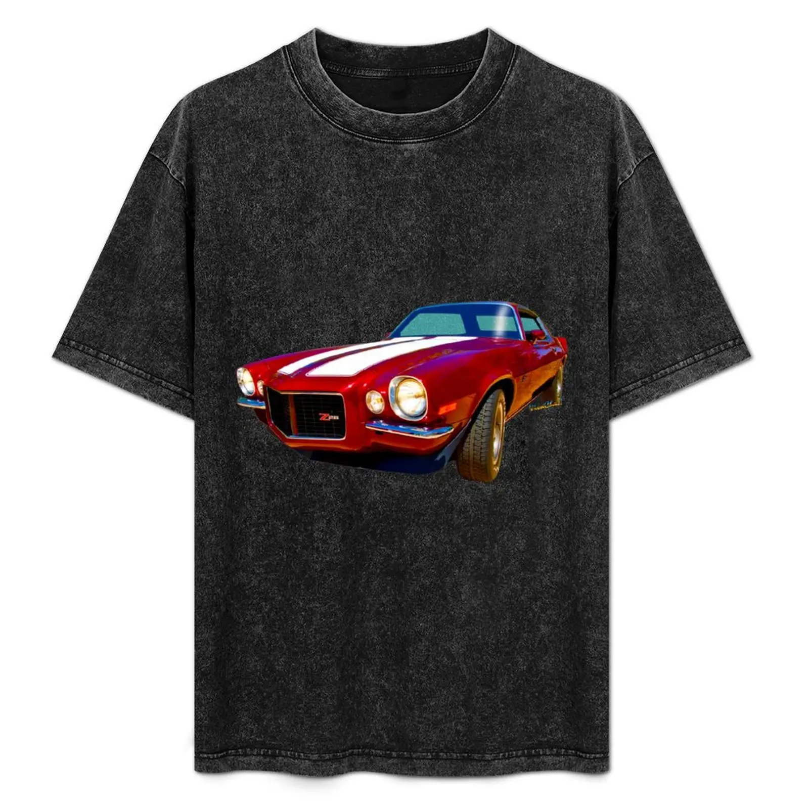 1971 Z28 Camaro Watercolour T-Shirt graphics custom shirt blanks men t shirts high quality