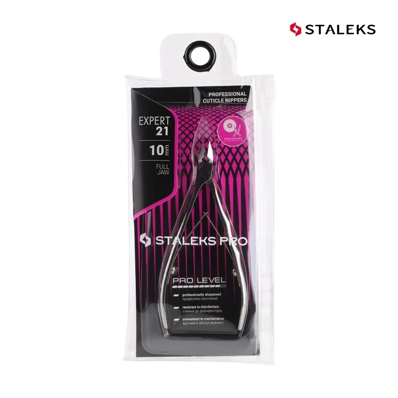 

STALEKS NE-21-10 Nail Cuticle Nipper Manicure Scissors Stainless Steel Tweezer Clipper Dead Skin Remover Scissor Pusher Trimmer