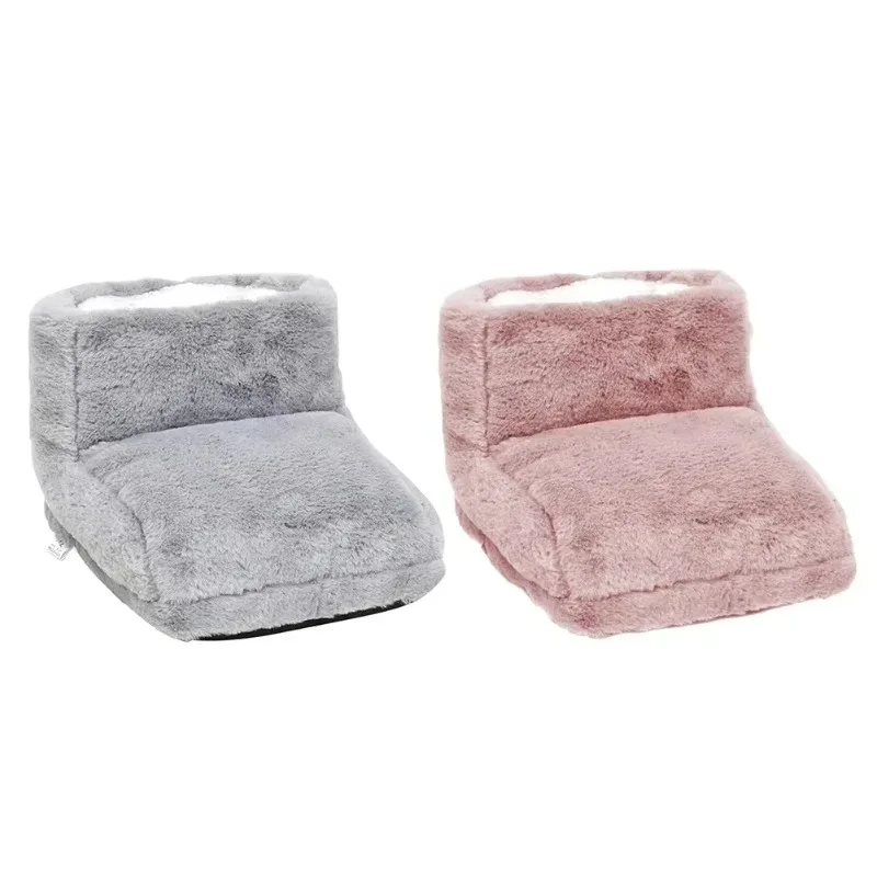 

USB Charging Washable Plush Electric Foot Warmer Slippers Double Feet Stove Home Office Thermal Winter Heater Electric Blankets