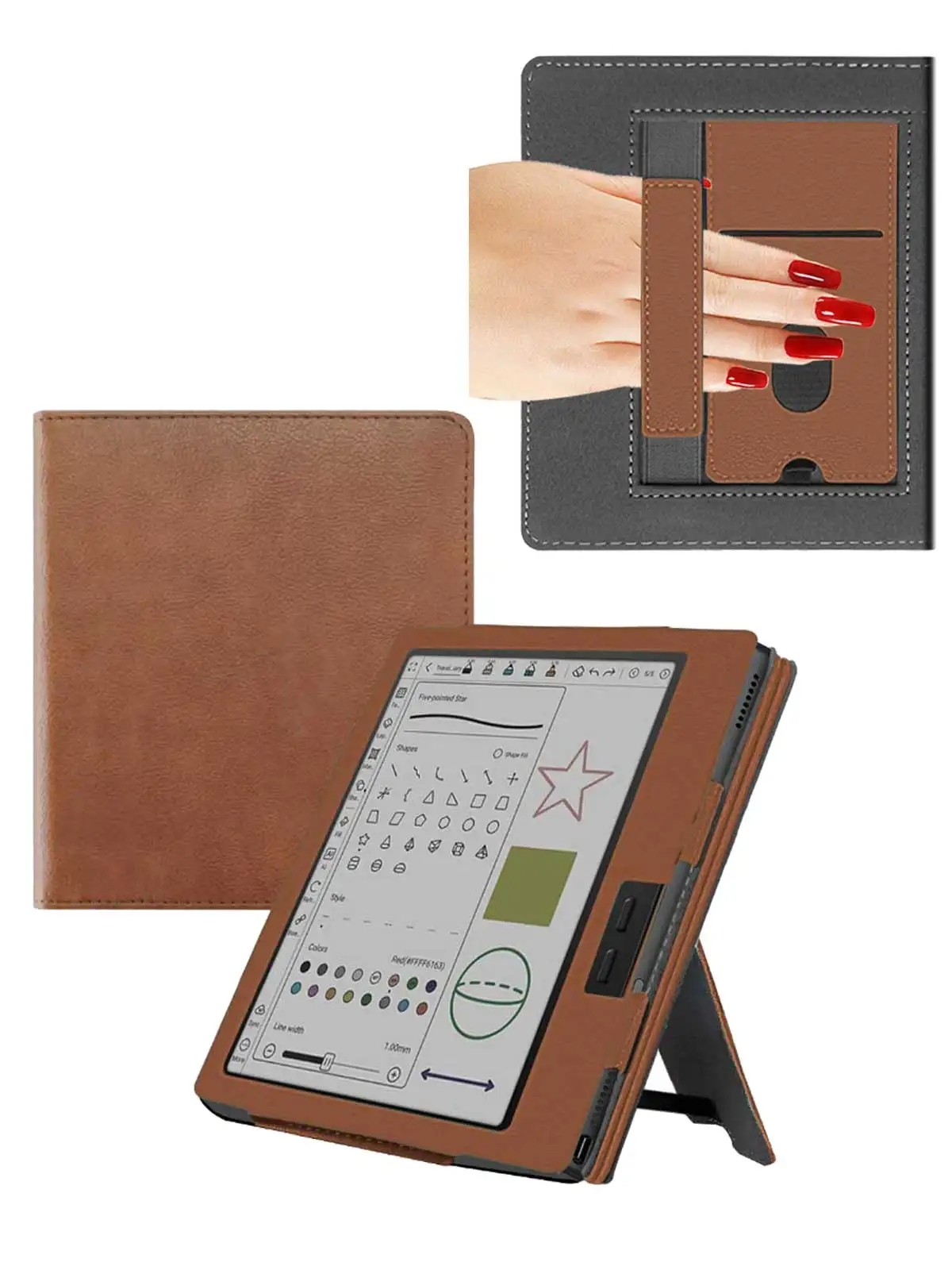 capa-para-e-readers-boox-go-color-7-gen-ii--capa-protetora-boox-go-color-7-material-em-couro-pu-alca-de-mao-suporte