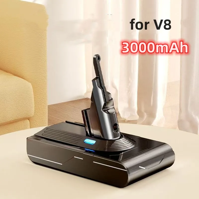 

3000mAh 21.6V for Dyson V8 Absolute Animal+ Fluffy Motorhead V8 Extra Trigger SV10 Vacuum Cleaner Battery