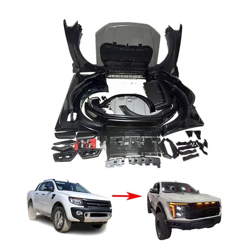 F150 Raptor Style Conversion Body Kit For Ranger T6 T7 T8 2012-2021 Upgrade Parts